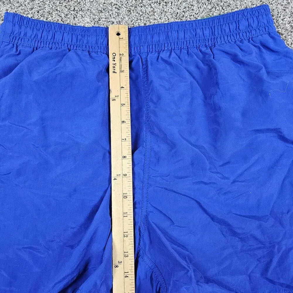 Vintage Polo Ralph Lauren Swim Trunks Men Large Blue Board Shorts Mesh Lined 90s